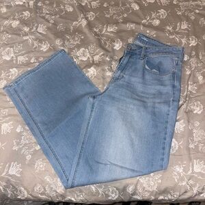 Old Navy High-Rise Wide Leg Jeans in Light Blue